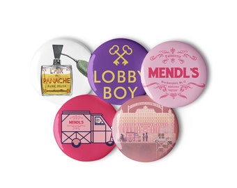 Button Collection: Grand Budapest Hotel Collection No. 1 - Wes Anderson
