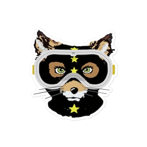 Decal: Ash Moto Goggles - Fantastic Mt Fox - Wes Anderson Inspired