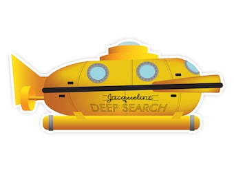 DECAL: Deep Search Sub - Life Aquatic - Wes Anderson
