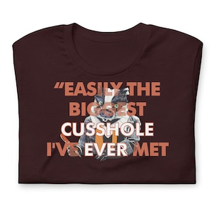 T-Shirt: Biggest Cusshole Ever - Mr Fox - Wes Anderson
