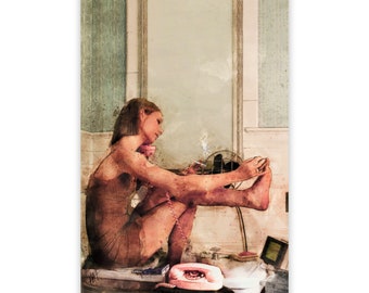 Digital: Margo doing her nails 12 x 18 - The Royal Tenenbaums - Wes Anderson Movie - INSTANT DOWNLOAD