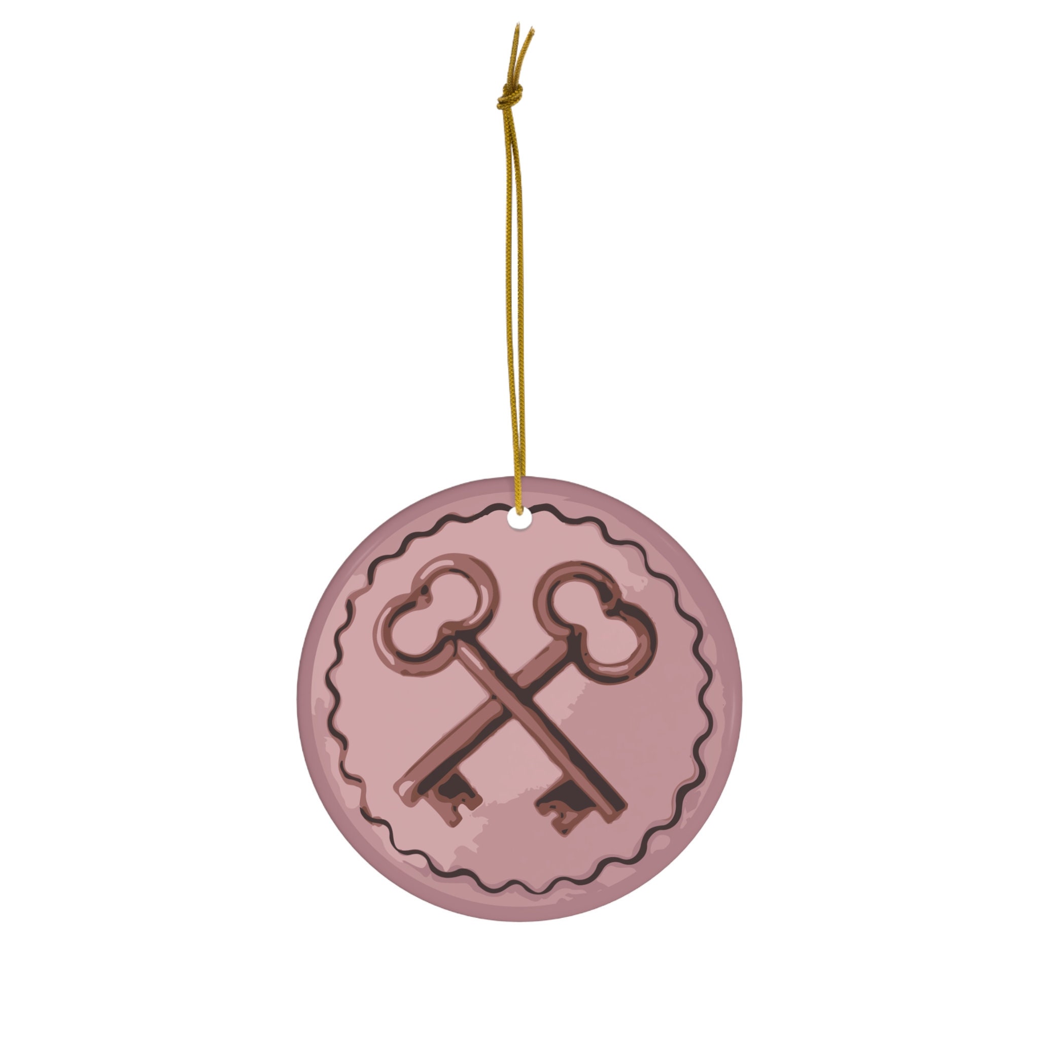 Ceramic Pendant: Agatha's Pin 2.75