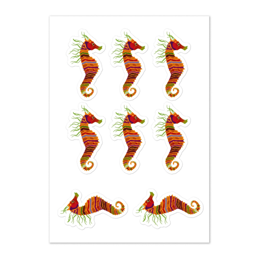 DECAL SHEET Crayon Ponyfish 8 2.5 Life Aquatic Etsy