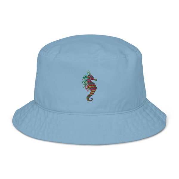 Organic bucket hat: Crayon Ponyfish - The Life Aquatic - Wes Anderson