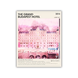 Digital: Grand Budapest Hotel Painting 16 x 20 Art Poster - Wes Anderson Movie - Fan Poster - INSTANT DOWNLOAD- Wes Anderson Movie Posters