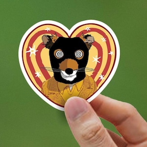 Decal: Love Mr Fox - Wes Anderson Inspired Funny Gift Sticker Fans