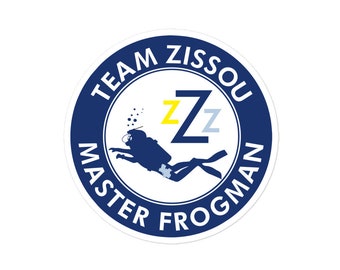 DECAL: Steve Zissou - Certified Master Frogman - Life Aquatic