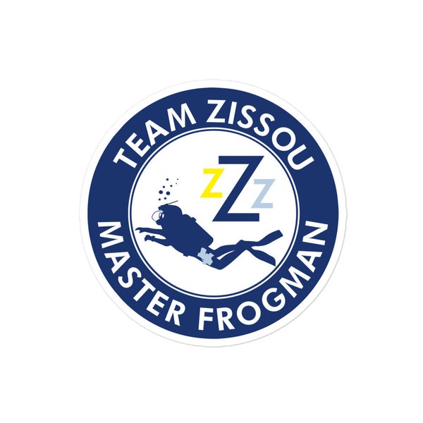 DECAL: Steve Zissou - Certified Master Frogman - Life Aquatic