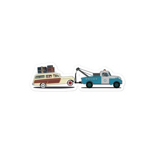 Decal: Steenbeck Woody Wagon with Wrecker - Wes Anderson