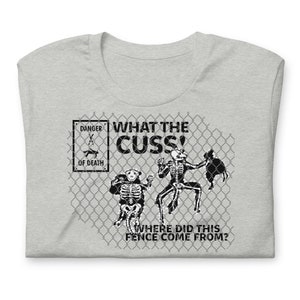 T-shirt: What the Cuss - Electric Fence Escape - Mr Fox - Wes Anderson Film