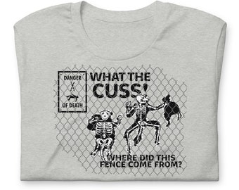 T-shirt: What the Cuss - Electric Fence Escape - Mr Fox - Wes Anderson Film