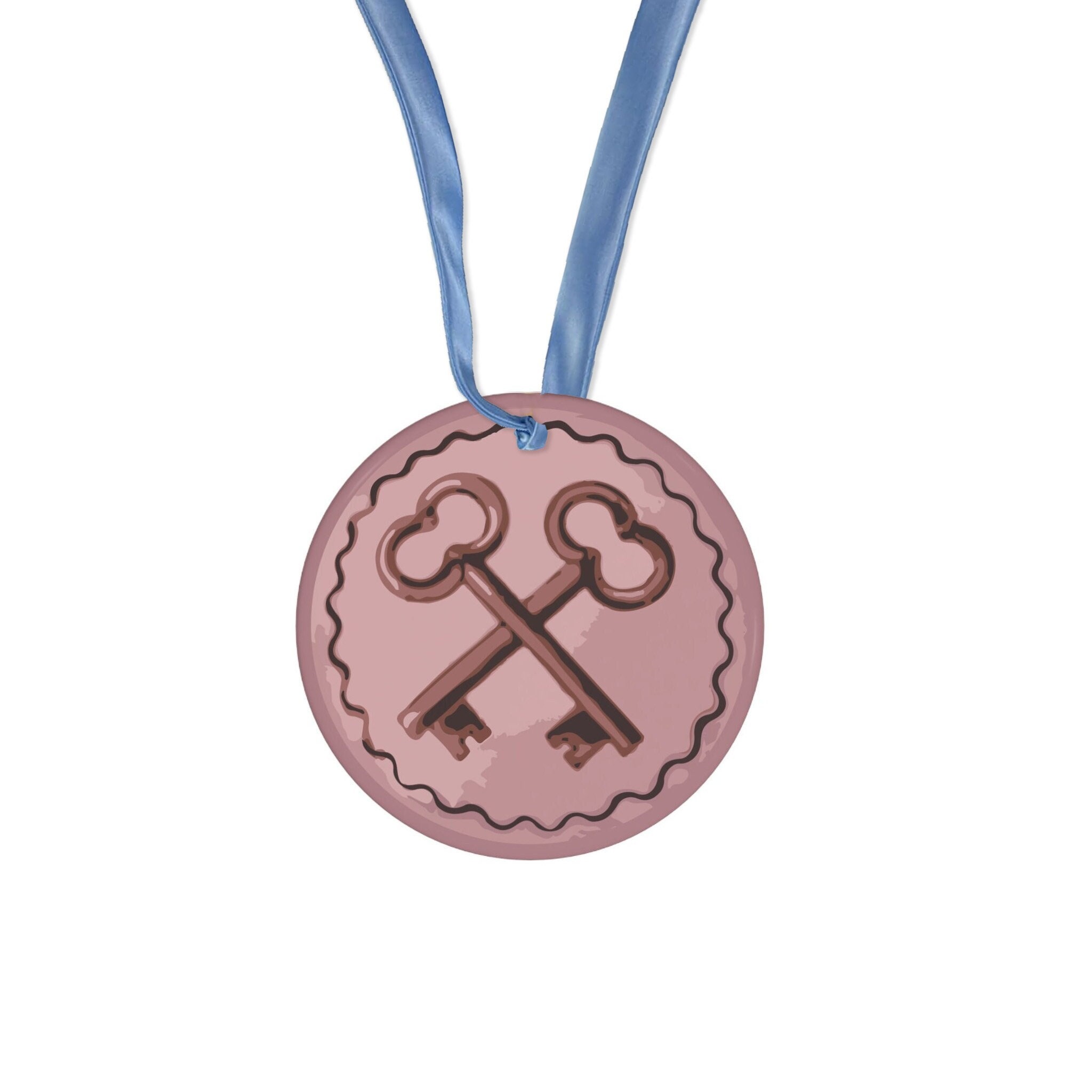 Ceramic Pendant: Agatha's Pin 2.75