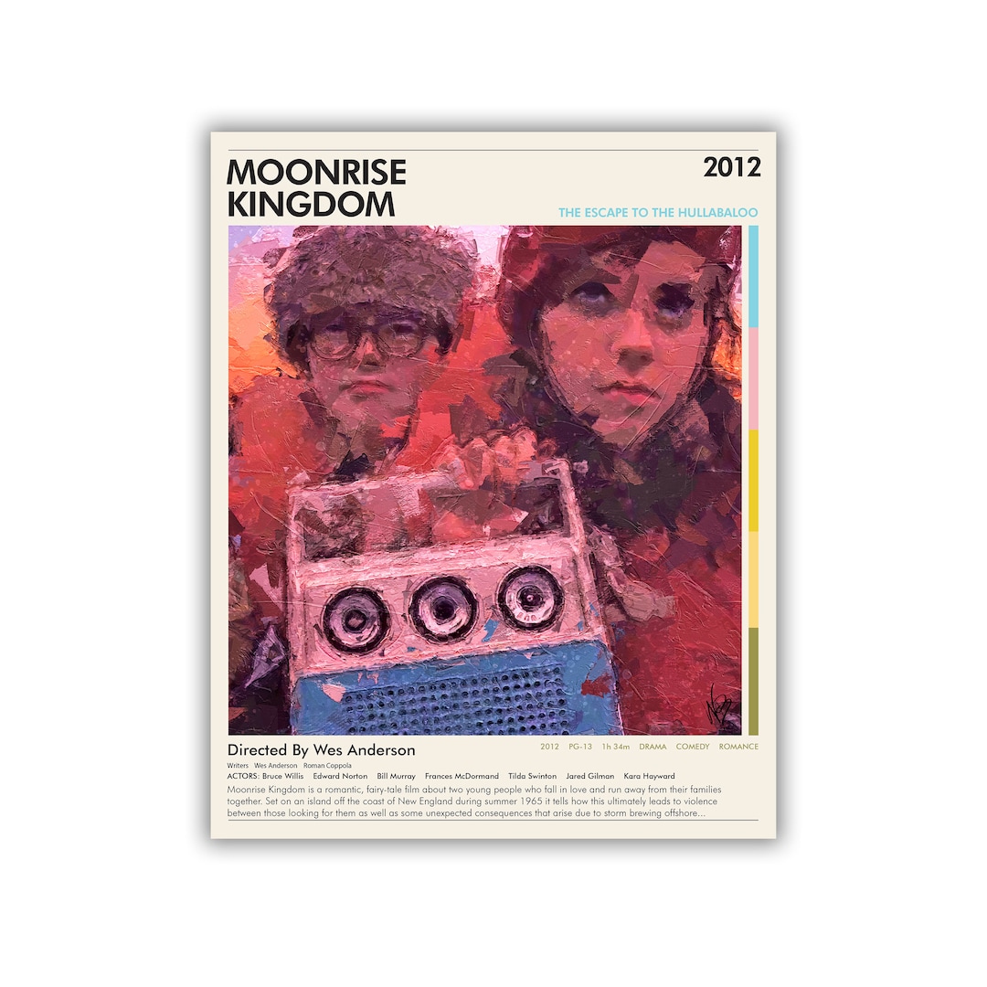 Digital: Moonrise Kingdom Sam and Suzy Escape 16 X 20 Art Poster