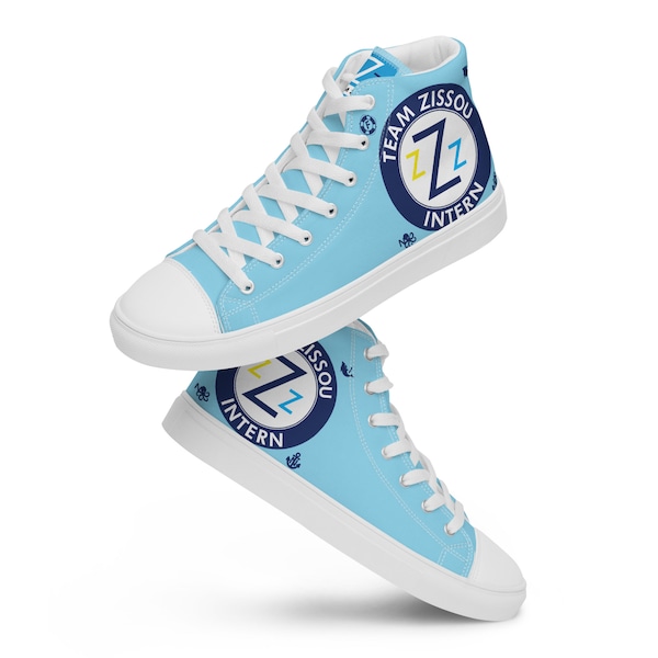 Men’s high top canvas shoes: The Life Aquatic - Intern Standard Issue