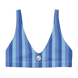 Recycled padded bikini top: Steve Zissou Master Frogman Bikini Top