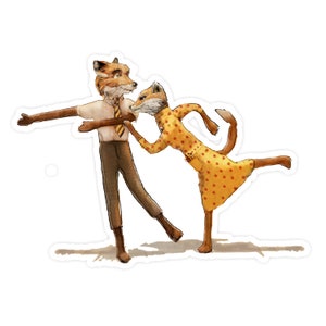Decal: Let&#39;s Dance All Night Long - Fantastic Mr. Fox - Wes Anderson