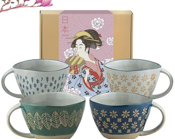 Elegant Glazed Ceramic European Style Tea Cup - ceramic and clay gift idea for tea & coffee lover+ Tea strainer I 10oz