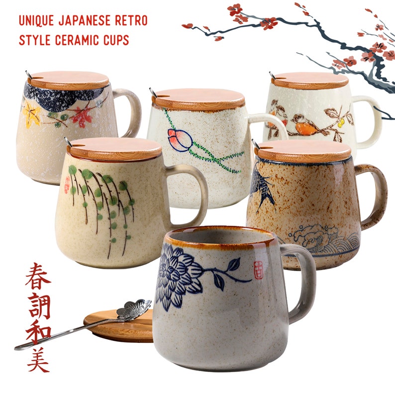 Glazed Ceramic Japanese Style Cup Glazed Porcelain Tea Mug Etsy