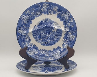 Enoch Woods - English scenery - woods ware - woods & sons - fondue borden - set van 2 - gemaakt in Engeland