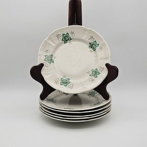 Mosa Maastricht - breakfast plates - green - set of 6 - made in the Netherlands