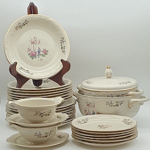 Royal pr. Tettau US zone Germany - 26-piece dining set - made between 1945 and 1949