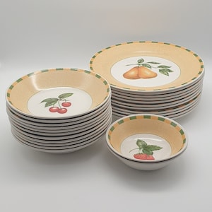 Churchill somerset fruit plates - dinner plates - soup plates - bowls