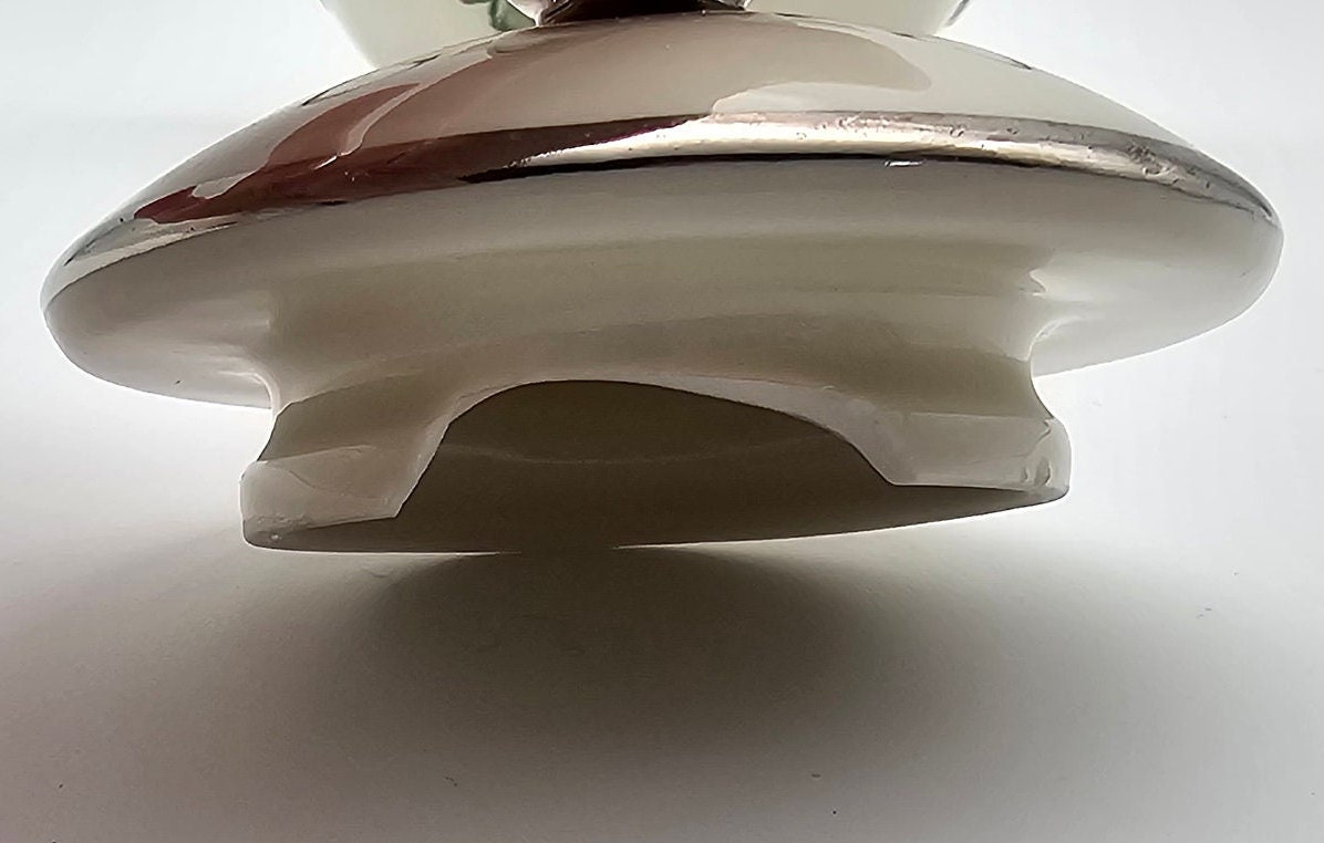 KPM Kobenhavns Porcellains Maleri - 1924-1936 - Silver Rim - Green