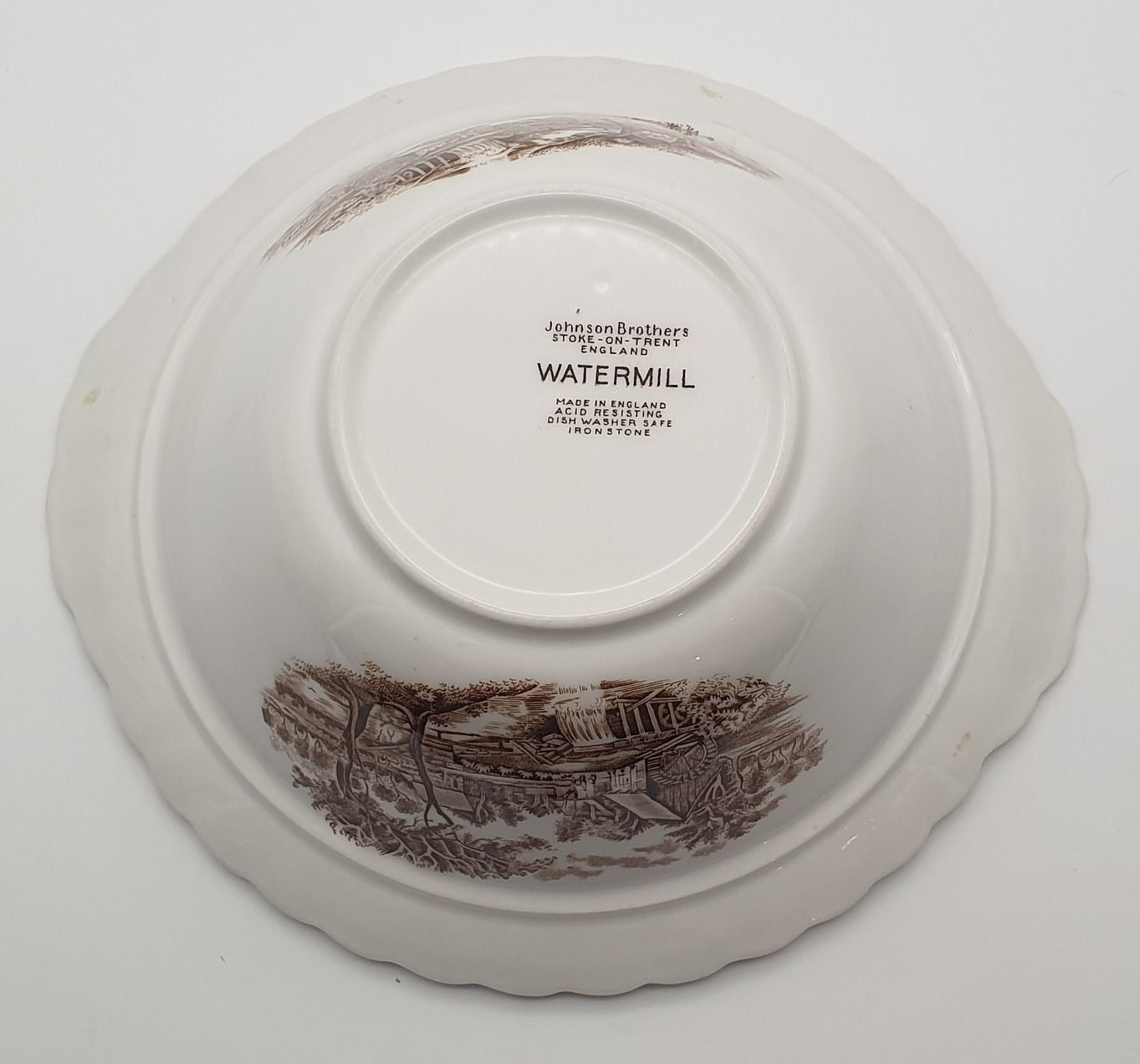 Johnson Brothers Stoke on Trent Watermill Covered Bowl Made in