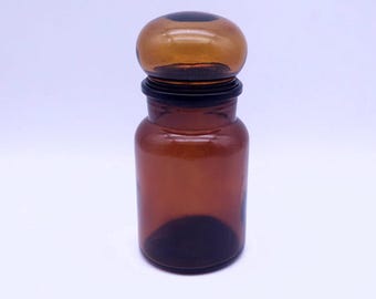 Vintage Apothecary Jar - Bell Jar - Brown - Retro