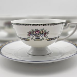 Königl. pr.Tettau cup with saucer - set of 6 - made in Germany - bavaria -D.E. - Vintage