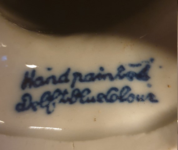 デルフトブルーのアヒルの手描き - デルフトブルーの色 - Etsy 日本