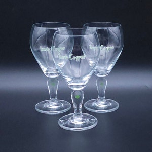 Crystal Irish coffee glasses - set of 3 - Irish cocktail glasses - Vintage