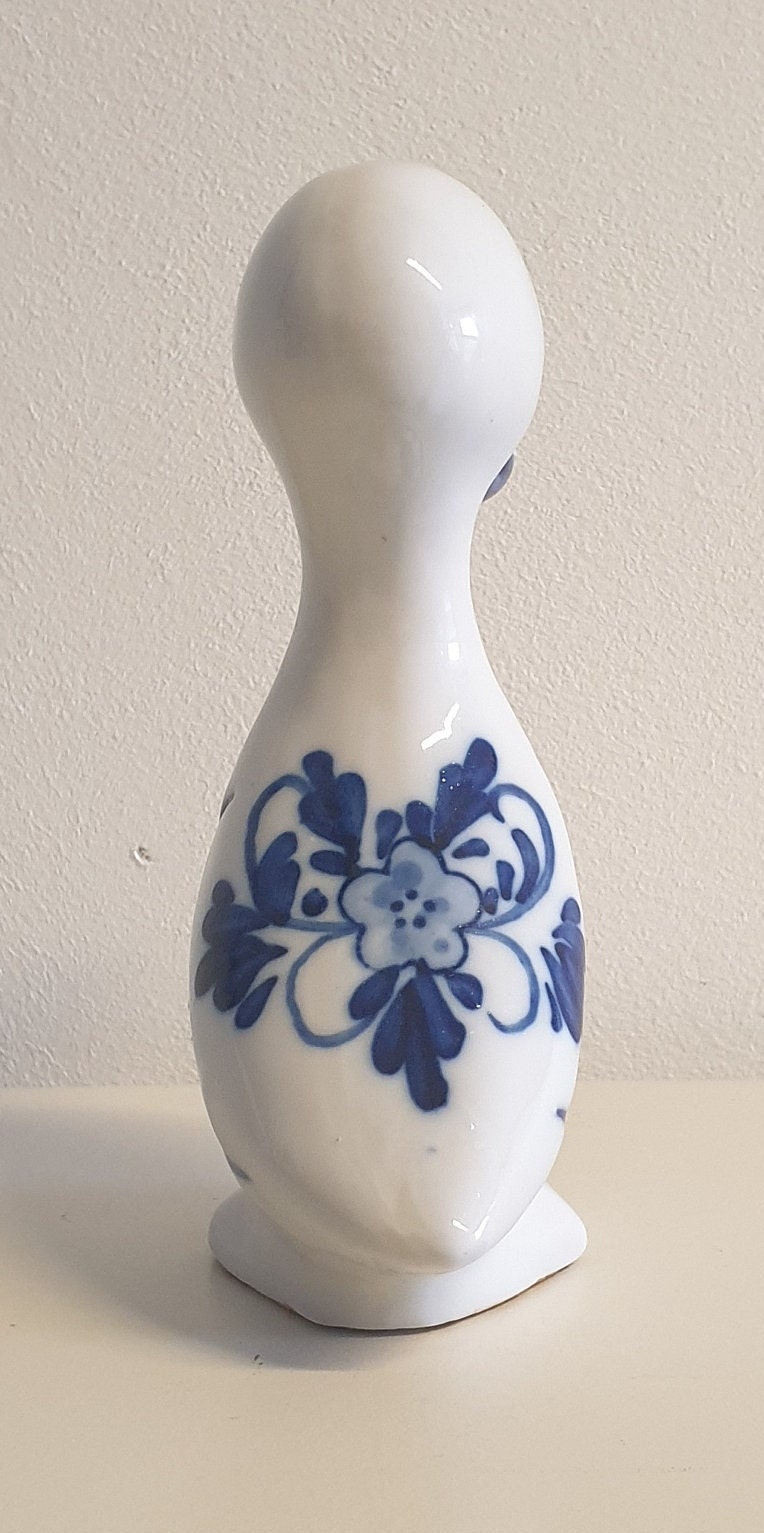 デルフトブルーのアヒルの手描き - デルフトブルーの色 - Etsy 日本