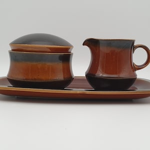 Vintage milk jug and sugar bowl set - Kilrush Celtic Ennis - Irish pottery - made in the republic of Ireland