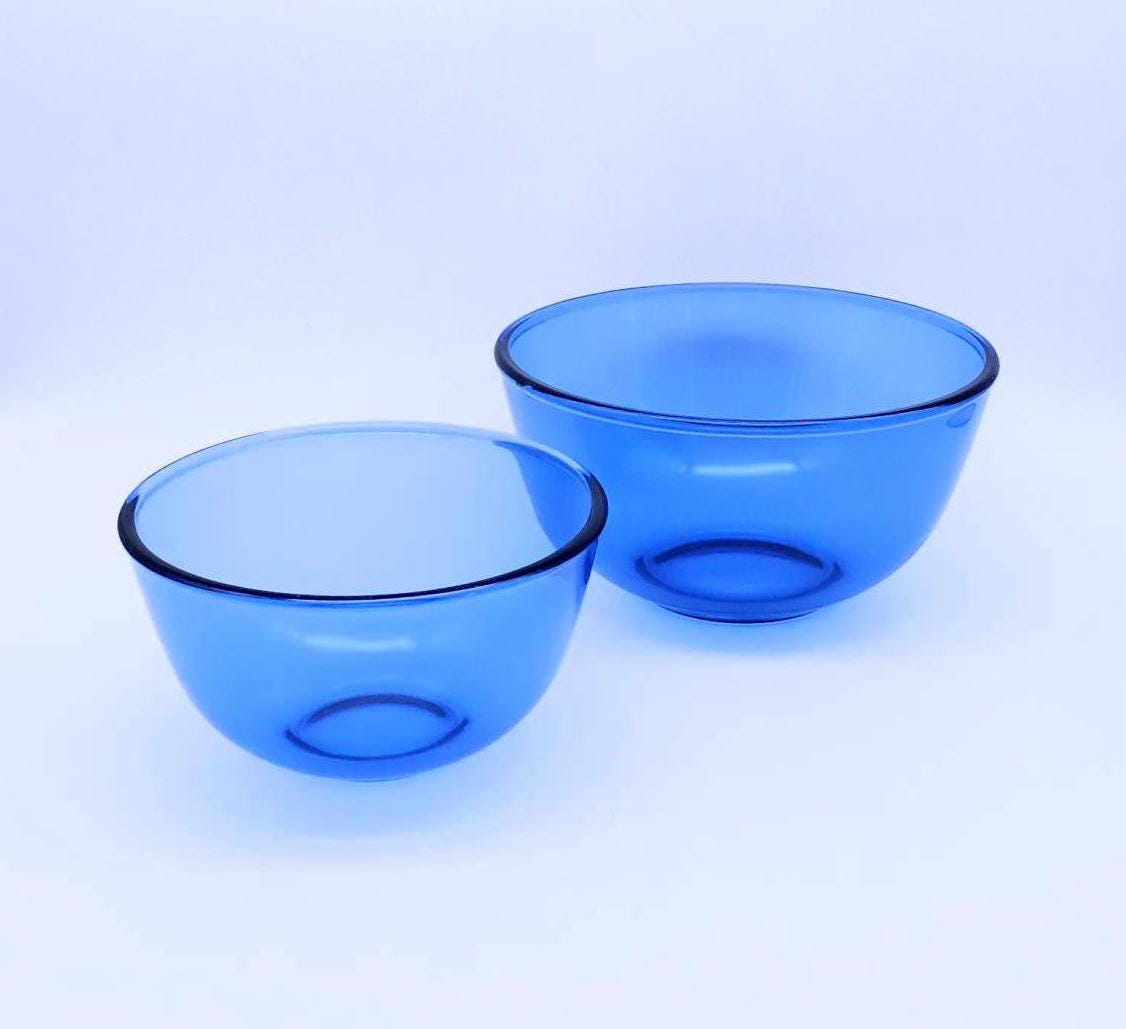 Pyrex Cobalt Blue Bowls - Set of 2 - Vintage Kitchen - Home Decor - Etsy