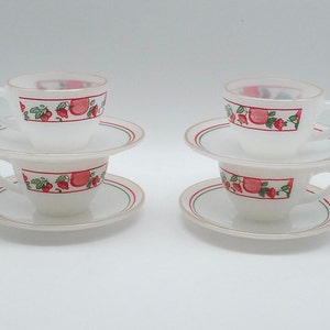 Termocrisa espresso cups with saucers - set of 4 - made in Mexico