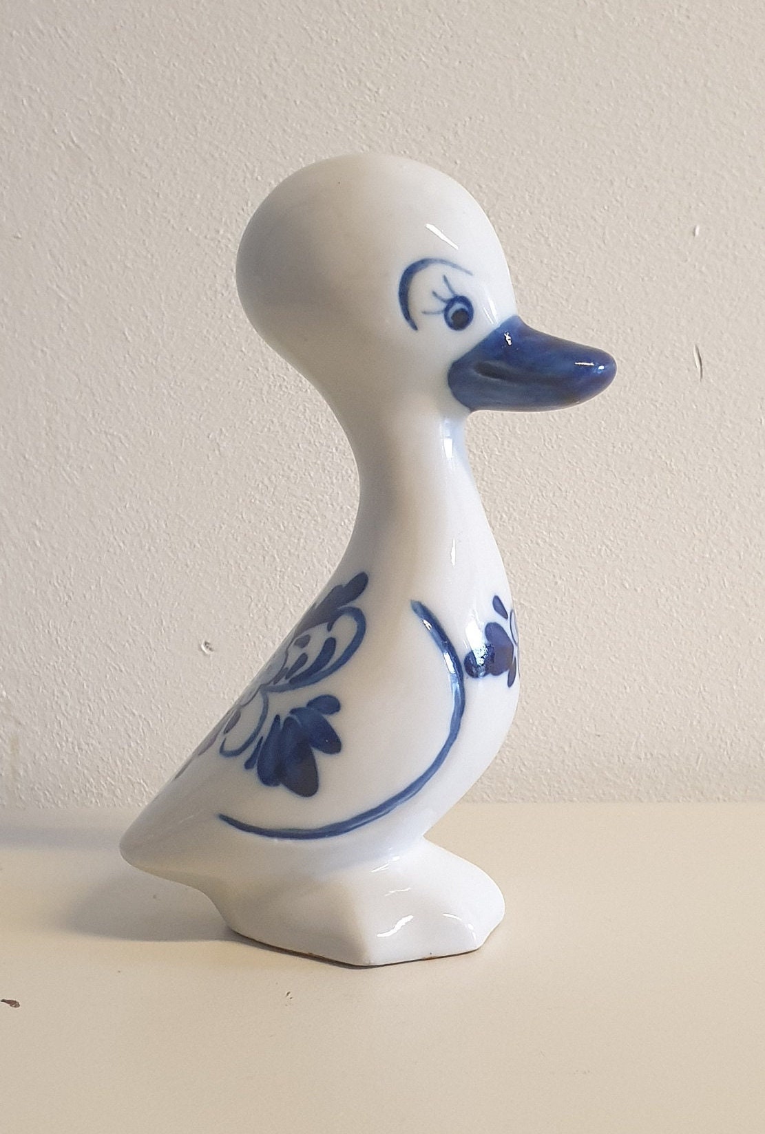 デルフトブルーのアヒルの手描き - デルフトブルーの色 - Etsy 日本