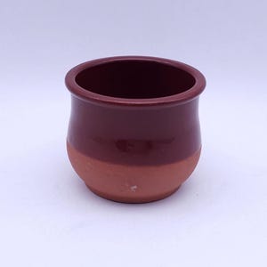 Cermer La fermière Vintage Joghurtbecher aus glasierter Terrakotta, hergestellt in Frankreich