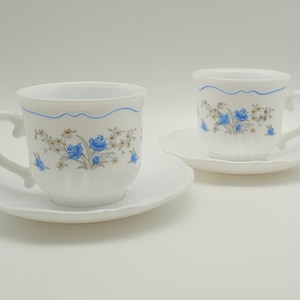 Arcopal France &quot;Veronica&quot; set of 2 cups with saucer & sugar bowl - made in France