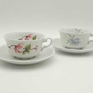 Mitterteich Bavaria - cups with saucers - set of 2 - made in Germany
