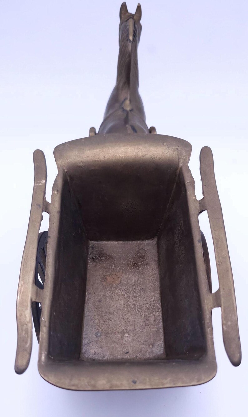 Brass Horse and Cart Vintage Etsy