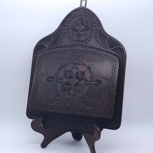 Nivel de arte/cartas art déco/portaperiódicos - vintage - madera