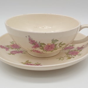 Taza de té y platillo vintage sociate céramique - Maastricht - hecho en Holanda