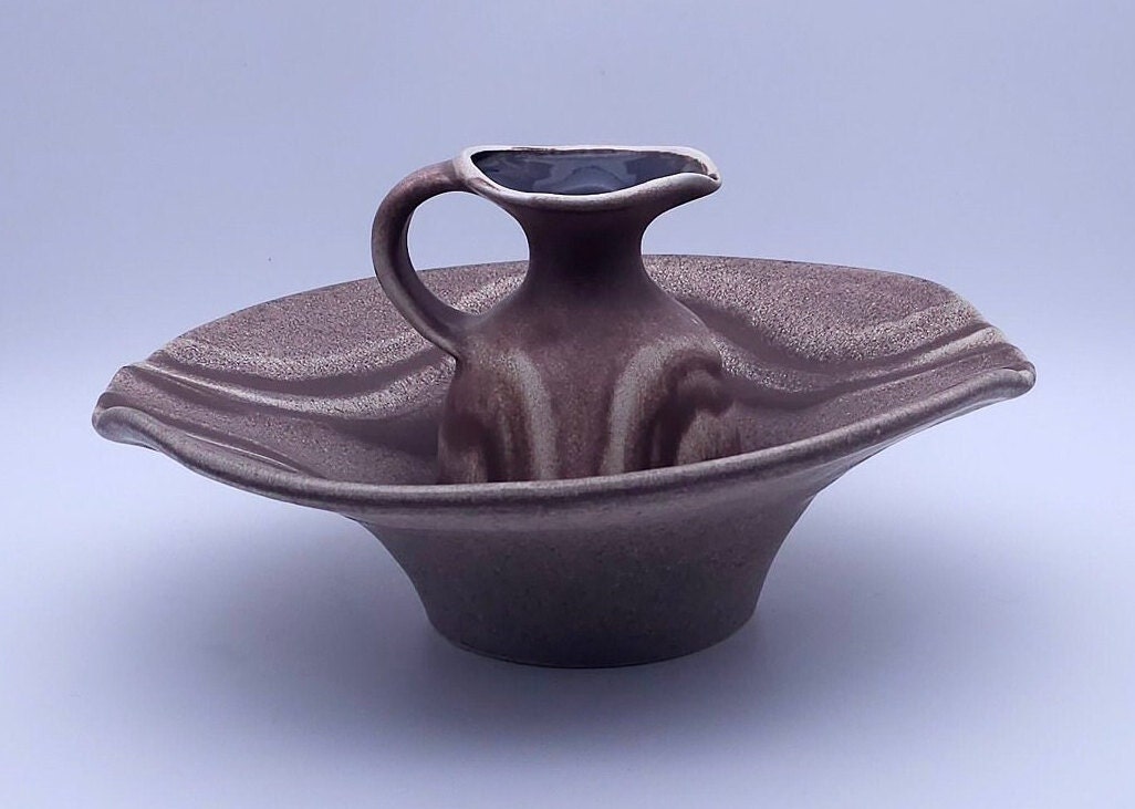 Dumler Breiden Lampetstel - Brown - wash bowl - jug - made in Germany