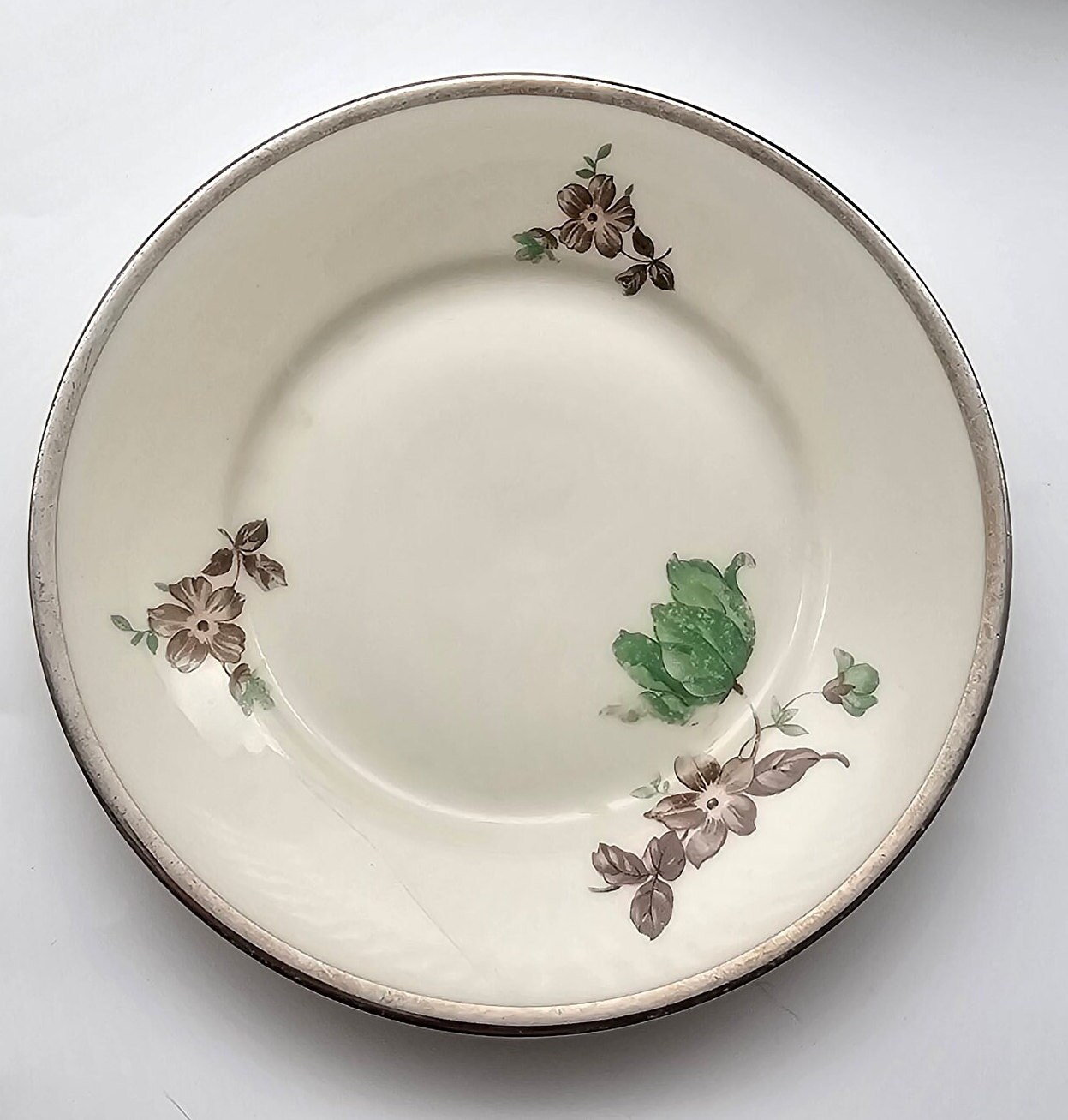 KPM Kobenhavns Porcellains Maleri - 1924-1936 - Silver Rim - Green