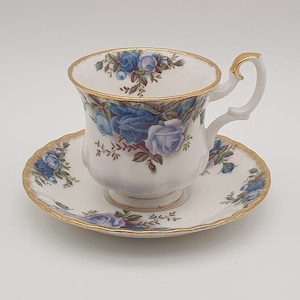 Royal Albert Moonlight Rose - teacup and saucer - made in England