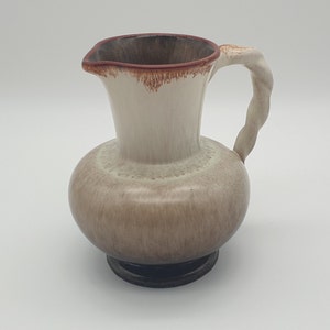 Vintage handmade vase - West-Germany - brown - vase - can