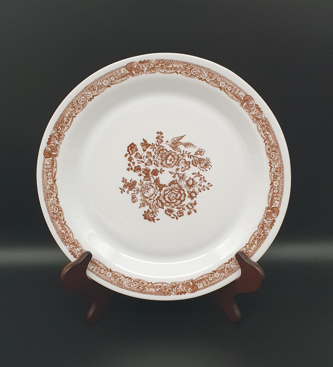 Vintage Arcopal Dinner Plates Made in France Retro Floral Etsy