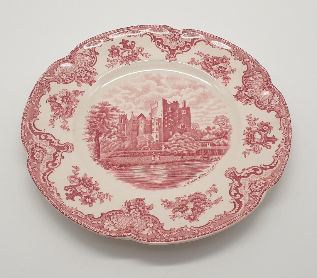 Johnson Brothers Dinner Plates Old Britain Castles Red Etsy