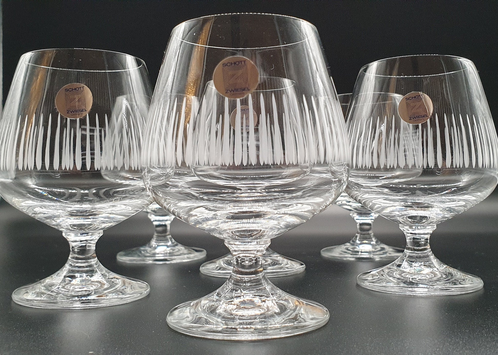 Arrangement Leidingen onderhoud Set of 6 Schott Zwiesel Crystal Cognac Glasses Made in - Etsy